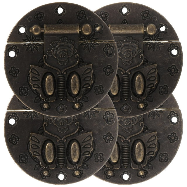 HINTRMENT 4pcs Drawer Hasp Latch Zinc Alloy Black Toggle Design for Box Enhancement
