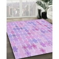 thumbnail image 3 of Ahgly Company Machine Washable Indoor Rectangle Transitional Heliotrope Purple Area Rugs, 2' x 5', 3 of 7