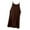 Coffee, variant on Womens Loose Tank Tops Women's Solid Color Split Inner Layer Sleeveless Versatile Bottom with Round Neck Suspender Womens Loose Tank Tops S-70 Coffee XXL