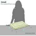 thumbnail image 4 of PELZIN Stoutwool Indestructible Dog Bed - Fluffy Chew Proof Dog Crate Pad - Tough Kennel Pad for Aggressive Chewers - Washable, Ideal for Small Breeds & Fits 24-Inch Crate - 23"x16", Gleam, 4 of 8