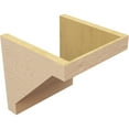 thumbnail image 5 of 11"W x 11"D x 11"H Wide Burlington Rough Cedar Woodgrain TimberThane Corbel, Primed Tan, 5 of 6
