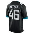 thumbnail image 3 of Men's Nike Ross Matiscik Black Jacksonville Jaguars Alternate Game Jersey, 3 of 4