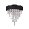 thumbnail image 1 of Lámpara de Techo CWI Lighting Franca 16" Pantalla Drum Negra con Cromo, 1 of 6