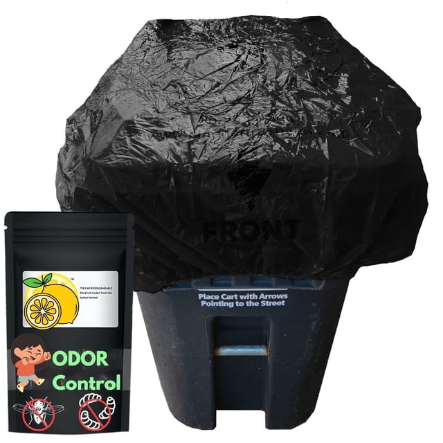 Funda para papelera antiolores para papelera de 240 litros, con aroma a limón