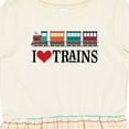 thumbnail image 4 of Inktastic I Love Trains Girls Toddler Dress, 4 of 5