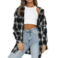 thumbnail image 4 of Blusas De Moda, Camisas A Cuadros Para Mujer, Cómodas, Respetuosas Con La Piel, De Un Solo Pecho Para Citas Para El Club ANGGREK No, 4 of 6