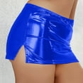 thumbnail image 2 of QHFBli Metallic Bodycon Mini Skirt - High Shine Silver Party Wear, Liquid Sexy Tight Pencil Skirt for Women, 2 of 4
