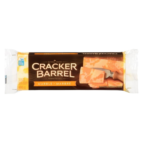 Cracker Barrel Marble Cheddar Cheese Bar, 400g