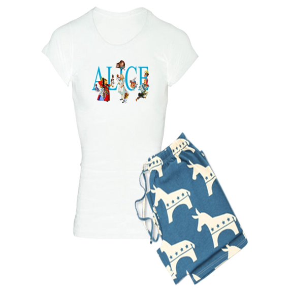 CafePress - ALICE & FRIENDS IN WONDERLA - Women's Light Pajamas