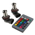 thumbnail image 1 of Almencla 2pcs 9006 Car RGB Fog Daytime Driving LED Light Bulb Remote Control, 1 of 8
