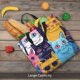 thumbnail image 5 of Fotbe Colorful Cats Pattern Art Bolsa Tote con Estampado para Mujer, Bolsos con Cremallera, Bolsa de Hombro Casual de Gran Capacidad con Bolsillos Internos, 5 of 7