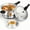 Siver2, variant on 10Qt Aluminum Pressure Cooker with a Release Valve And Various Safety Features, Suitable for Use with Both Gas And Induction Cooktops, Includes a Canner Rack.
