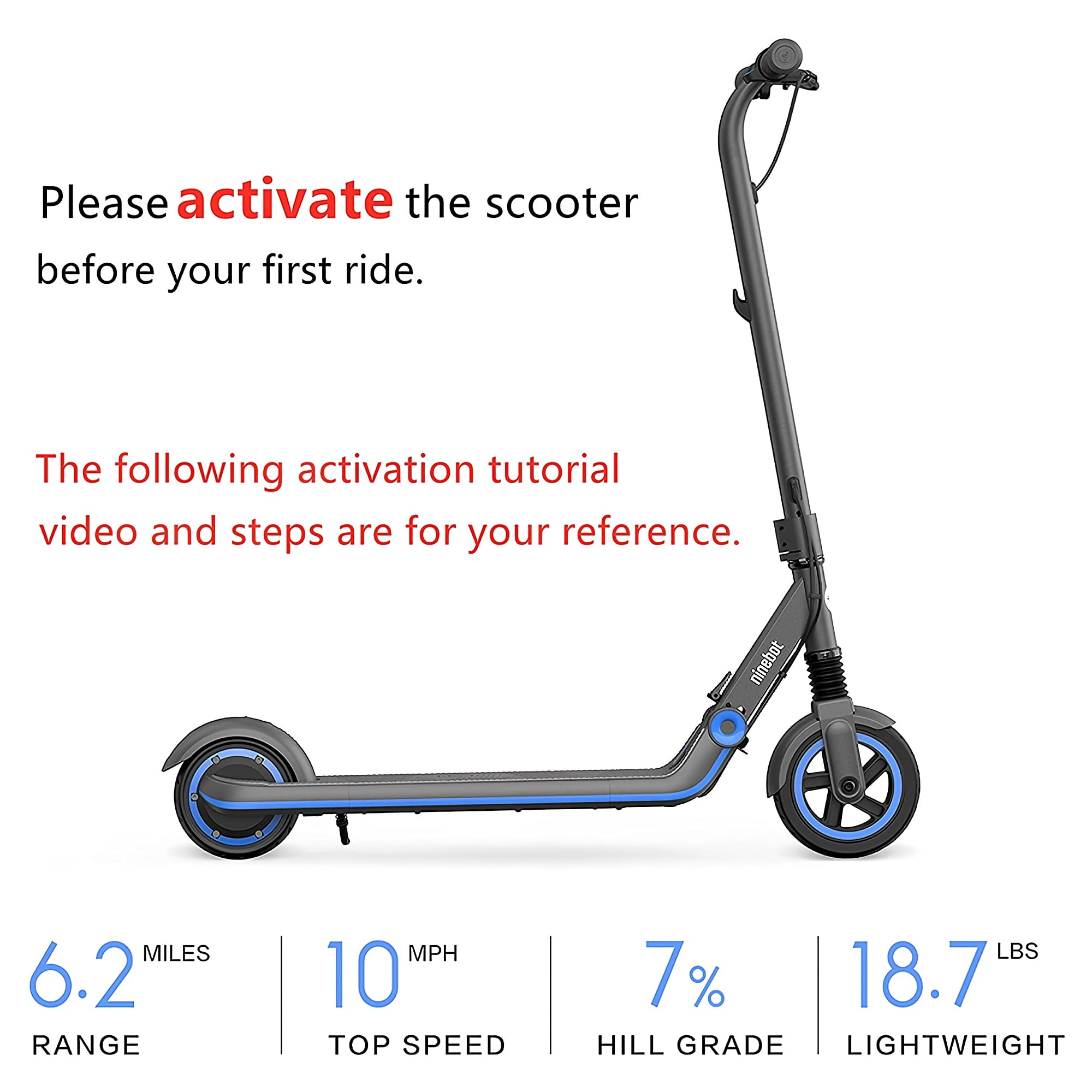 Segway Ninebot eKickscooter ZING E10 Electric Kick Scooter for