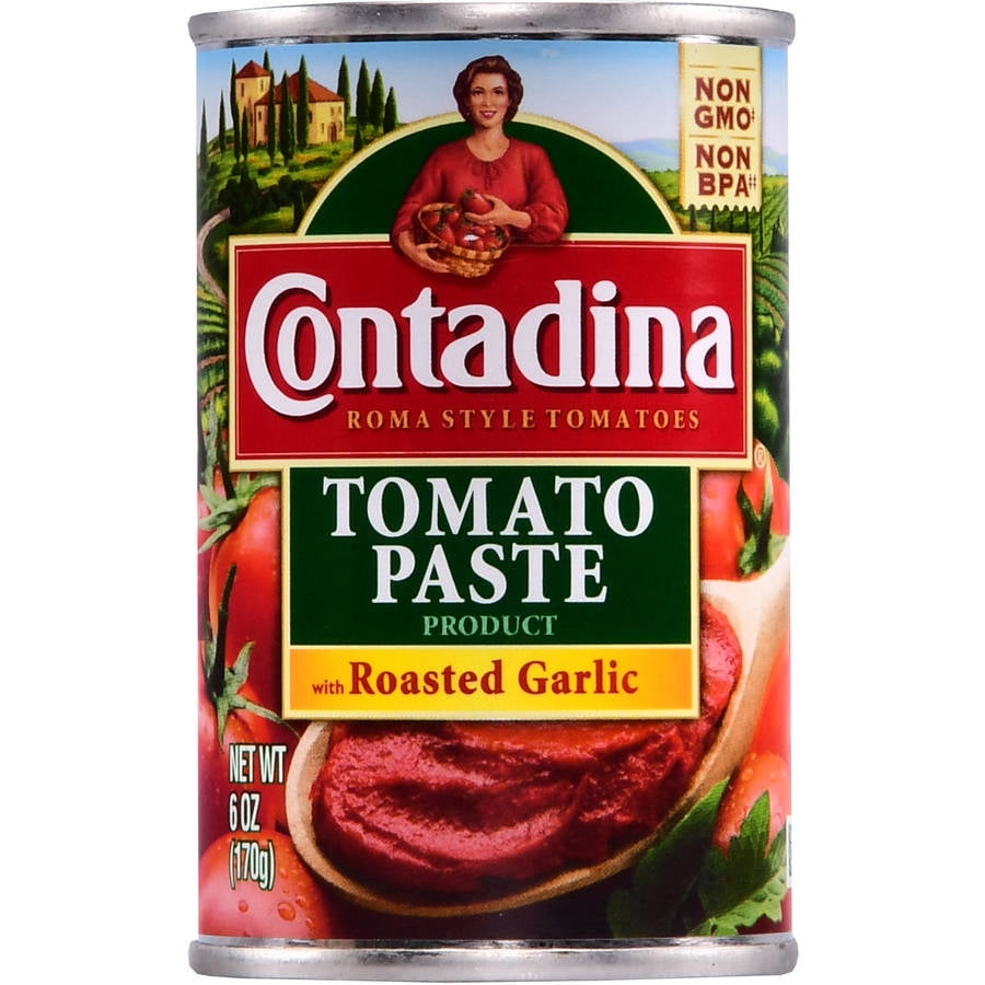 Contadina Canned Tomato Paste with Roasted Garlic, 6 oz, Can