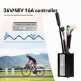thumbnail image 4 of Electric Bike Controller KT-16A 36/48V 6 Tube Sine Wave Controller SM Plug for Ebike Motor Conversion for KT LCD Display,1 * Electric Bike Controller,Black, 4 of 6