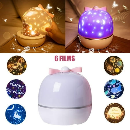 Projection Lamp 6 Pattern Rotating Options Rechargeable Dream Projection Easy Operation Night Light | Walmart Canada
