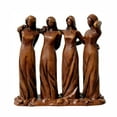 thumbnail image 2 of Sisters by My Side, Celebrates Friendships Four Sisters Wooden Sculpture Easter, Thanksgiving Day, Birthday Gifts,Decorative Gifts for Sisters, Best Friends & Cherished Loved Ones, 2 of 8