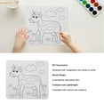 thumbnail image 4 of Outline Canvas, Paper Cute Predrawn Paint Cartoon Animal Light Weight Recessed Bracket  for Birthday Cow, 4 of 7
