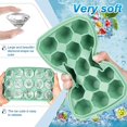 thumbnail image 2 of 3 Packs Ice Cube Trays, Silicone Ice Cube Trays with Removable Splash Proof Lid, 2 of 5