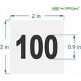thumbnail image 2 of iSYFIX White Consecutive Number Stickers – 1 to 100, 2-inch, 1 set – Vinyl Self Adhesive Premium Decal, Ideal for Inventory, Storage, Organizing, Boxes, Bins, Toolbox, Lockers & More, 2 of 6