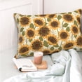 thumbnail image 4 of Kdxio Cotton Pillow Cases 20"x30" Pillowcases,Soft and Breathable Bedroom Pillow Cases-Autumn Sunflowers-No Pillow Core, 4 of 5
