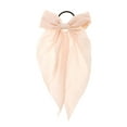 thumbnail image 4 of Unique Bargains 1 Pc Solid Bow Ribbon Hair Elastic Band Light Pink, 4 of 5
