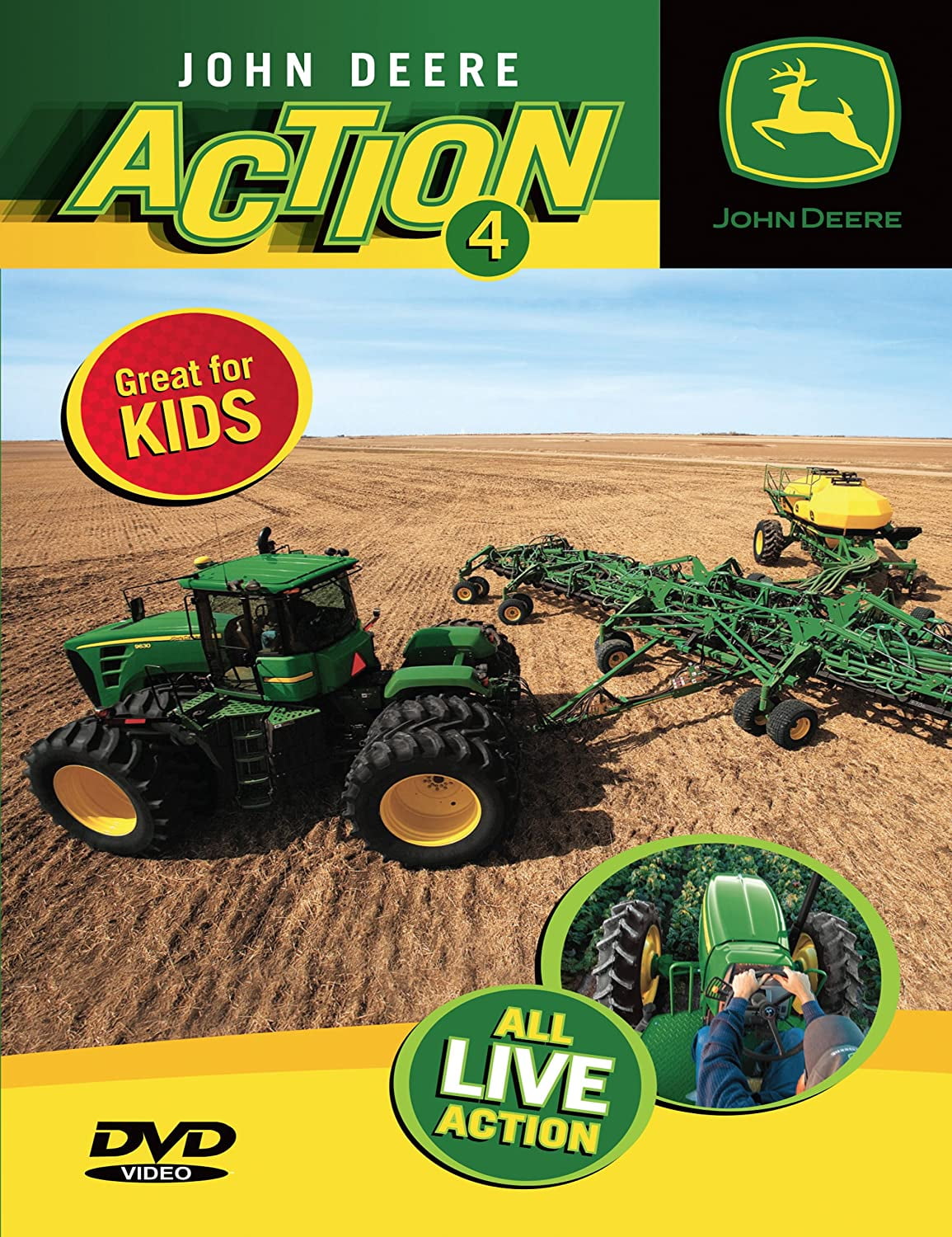 John Deere Action 4 DVD - All Live Action - Great for Kids - Walmart.com