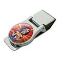 thumbnail image 1 of DC Super Hero Girls Wonder Woman Satin Chrome Plated Metal Money Clip, 1 of 4