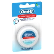 Oral-B Floss, Essential Floss Mint Waxed Dental Floss, Cavity Defense, 50 m