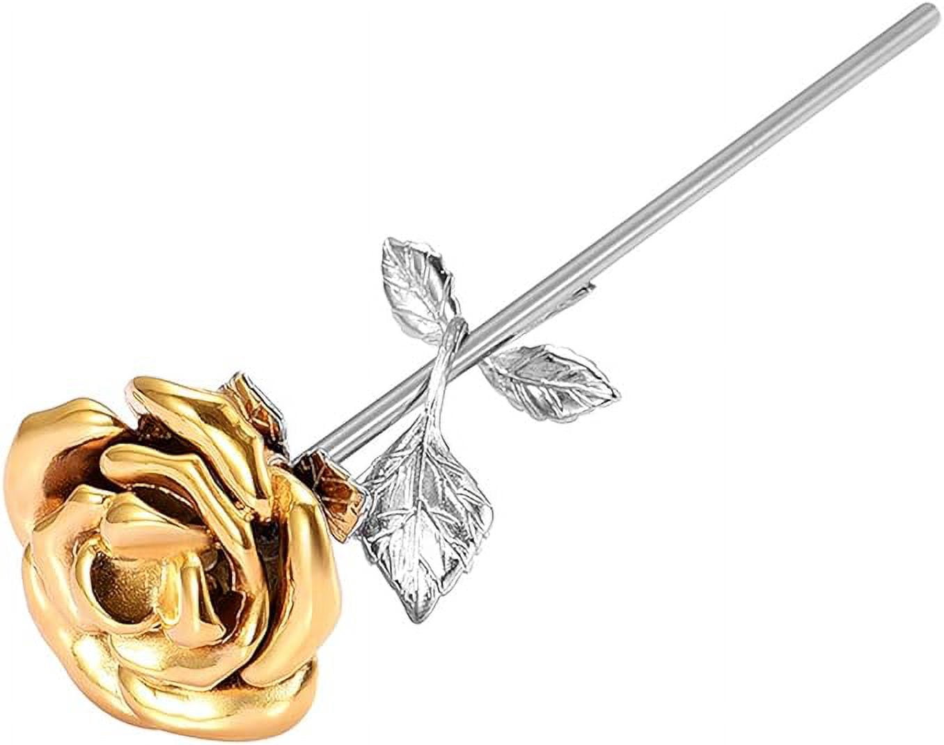 Rose Flower Keepsake Urns for Human Ashes - Memorials Urn Locket - Long-Stem Colorful Rose Flower Cremation Urns - Funeral Urn for Ashes