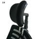 thumbnail image 2 of Yuarrent Soporte de cuello giratorio para silla giratoria ergonómica, tela transpirable, fácil de instalar, plástico Conjuntos de muebles de dormitorio negro 2.6, 2 of 6