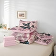 thumbnail image 6 of Manfei Chic Butterfly 7-Piece Bedding Sets Full Size for Women Girls, Princess Style Comforter Sets with Sheets, Luxury Pearl Brocade Bedding Accessories, Breathable Bedroom Decorative, 6 of 8