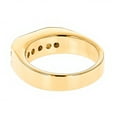 thumbnail image 2 of Five Stone White Blue Natural 1 Ctw Diamonds Ring 14K Mens Jewelry (Yellow Gold Size 12), 2 of 3