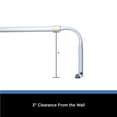 thumbnail image 5 of Mainstays Metal Wrap-Around Adjustable Curtain Rod, 3 in Projection, 28-48 in, White, 5 of 8