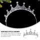 thumbnail image 5 of BRIGHTFUFU Tiara de boda para mujer, corona de diamantes de imitación, corona de novia para boda, tocado para cumpleaños, 5 of 7
