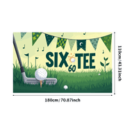LUUFILx Green Black Triangular Pennant Banner Golf Themed Decorations for Golf Tournaments Golf Parties Golfing Events Golf Club Gatherings Golf Themed Celebrations