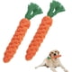 thumbnail image 1 of 2 piezas de juguetes para masticar perros de zanahoria, juguete para perros de cuerda trenzada, juguete para perros de zanahoria, juguetes masticables de algodón duraderos para cachorros pequeños y medianos JM, 1 of 5