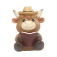 thumbnail image 3 of CoudarTitie Spring Highland Cow Statue Animal Sculpture Home Decoration Realistic Chic Resin Style C, 3 of 9