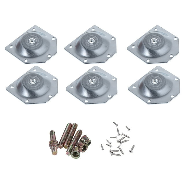 6Pcs Table Leg Connector Pads Bevel Iron Plate Table Leg Gasket Leg