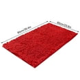 thumbnail image 2 of Bright Red Chenille Living Room Bathroom Absorbent Floor Mat (60×90Cm) E - Cushion, Polyester One Size, 2 of 8