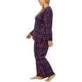 thumbnail image 6 of Nautica Womens Pajamas - Cozy Silky Fleece - 2 Piece Long Sleeve Winter Sleepwear Set for Women (Celebrate Plaid/Large), 6 of 6