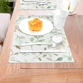 thumbnail image 5 of YFYANG Washable Heat-Resistant Placemats, 70% PVC/30% Polyester, Watercolor Plant Leaves Kitchen Table Mat, 12" x 18" 4 Pcs, 5 of 6