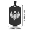 thumbnail image 2 of Stainless Steel Scarab Good Luck Charm Dog Tag Keychain Circle Ring, 2 of 2