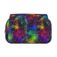 thumbnail image 2 of Kdxio Bright Universe for Double Compartment Pen Case Oxford Organizer with Zipper Pockets for Students Artists, 2 of 7