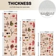 thumbnail image 4 of Colorful Mushroom Insect Light Pattern Kitchen Rugs Sets Of 3,Kitchen Runner Rugs Non Skid Washable,Decorative Kitchen Floor Mats for Kitchen,Sink,Laundry,17"x30"+ 17"x47" + 17"x59", 4 of 6