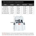 thumbnail image 6 of USA and American Flag Graphic Sweatshirts for Women 4th of July V-Neck Off Shoulder Sweatshirt Oversized Pullover Tops Shermie, 6 of 6