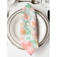 thumbnail image 2 of nqOlkjepod Pink Green Spring Floral Cloth Napkins Set of 8 Reusable Dinner Napkins, Watercolor Summer Botanical Cocktail Napkin Washable Table Napkins for Wedding/Holiday Party/Baby Shower 20"x20", 2 of 8