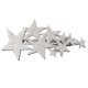 thumbnail image 1 of Womens Brushed Metal French Star Clips Spring Barrettes Ponytail Holder Silver Sunnimix Pasadores de primavera franceses, 1 of 8