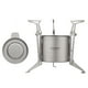 thumbnail image 1 of Estufa de alcohol de titanio TOMSHOO con tapa, patas plegables y olla, 1 of 8