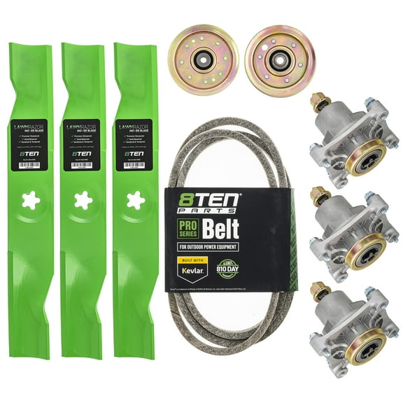 8TEN Deck Rebuild Kit for Husqvarna 48 inch YTH1848XP YTH1848XPF Blade Spindle Belt Idler MK1005126